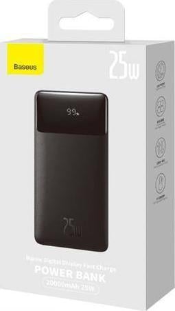 BASEUS POWERBANK BIPOW 20000MAH 25W CZARNY