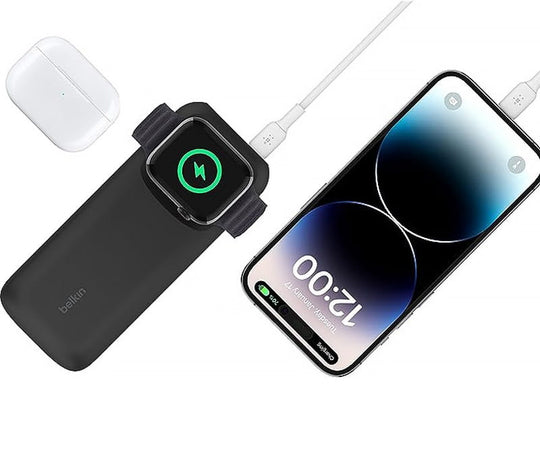 BELKIN POWERBANK 10000 MAH -APPLEWATCH DOCK CZARNY