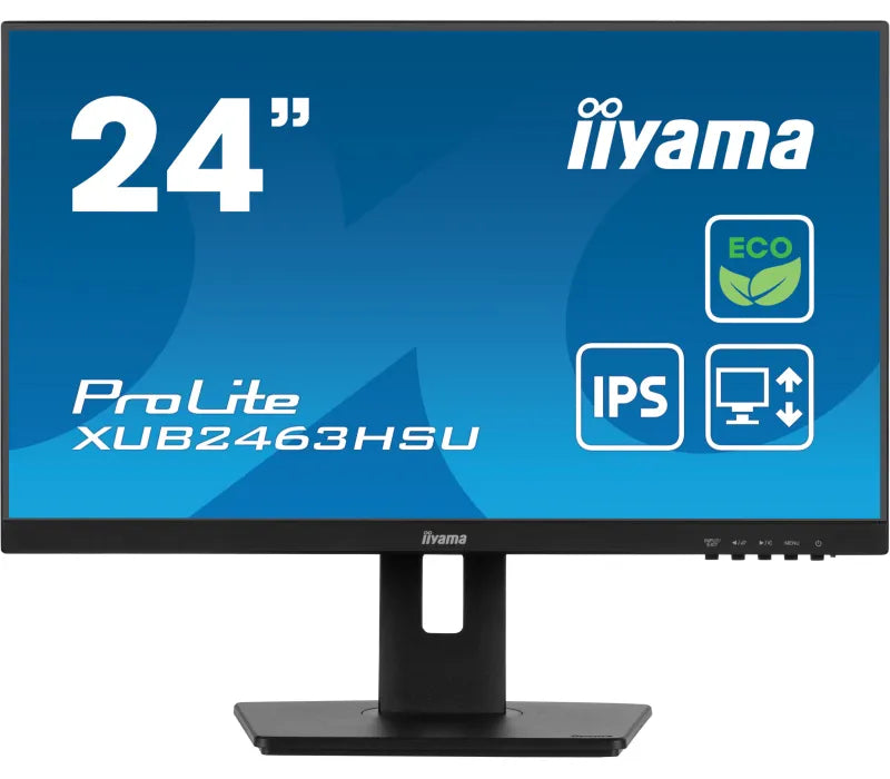 Monitor iiyama ECO ProLite XUB2463HSU-B1 24" IPS LED 100Hz /HDMI DisplayPort/ hub USB, HAS, Eye Safe, Eye Comfort