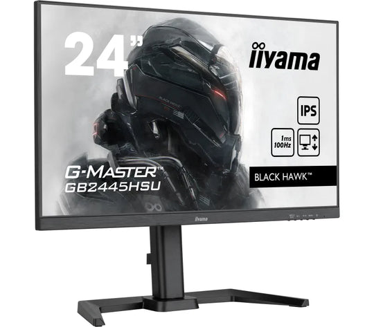 Monitor iiyama G-Master GB2445HSU-B1 Black Hawk 24" IPS LED 100Hz 1ms /HDMI DisplayPort/ hub USB FlickerFree HAS