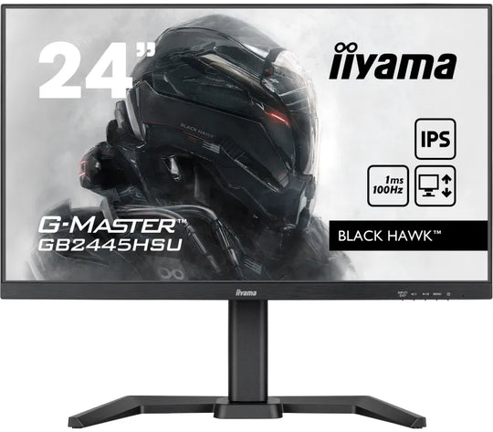 Monitor iiyama G-Master GB2445HSU-B1 Black Hawk 24" IPS LED 100Hz 1ms /HDMI DisplayPort/ hub USB FlickerFree HAS