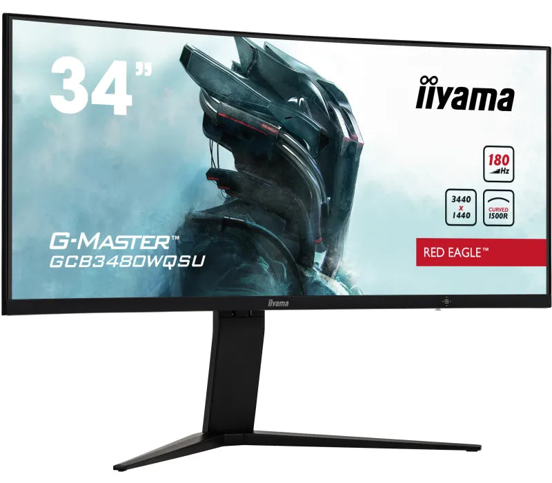 Monitor iiyama G-Master Red Eagle GCB3480WQSU-B1 34" Zagięte VA LED 180Hz 0,4ms /2xHDMI 2xDisplayPort hub USB/ FreeSync