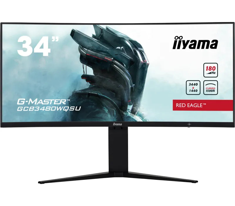 Monitor iiyama G-Master Red Eagle GCB3480WQSU-B1 34" Zagięte VA LED 180Hz 0,4ms /2xHDMI 2xDisplayPort hub USB/ FreeSync