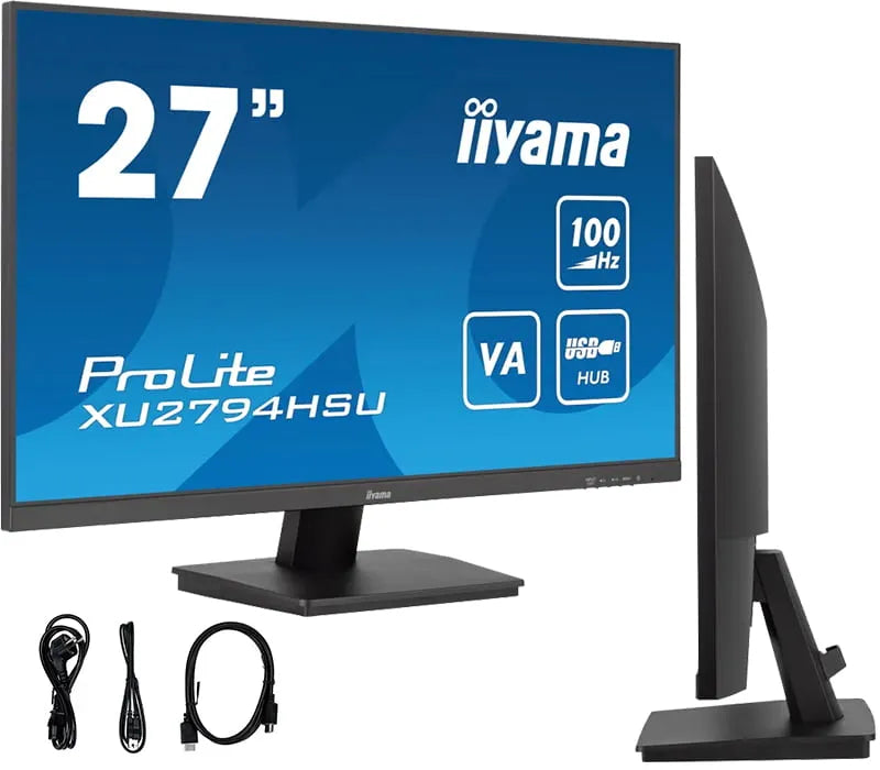 Monitor iiyama ProLite XU2794HSU-B6 27" VA LED 100Hz 1ms /HDMI DisplayPort/ hub USB FlickerFree