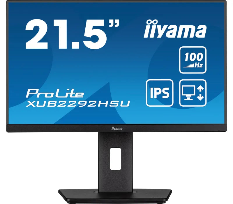 Monitor iiyama ProLite XUB2292HSU-B6 24" IPS LED 100Hz 0,4ms /HDMI DisplayPort/ hub USB FlickerFree HAS