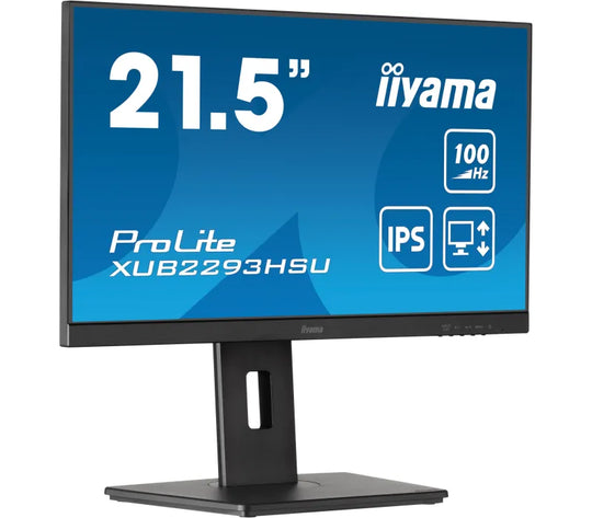 Monitor iiyama ProLite XUB2293HSU-B6 22" IPS LED 1ms /HDMI DisplayPort/ hub USB FlickerFree HAS