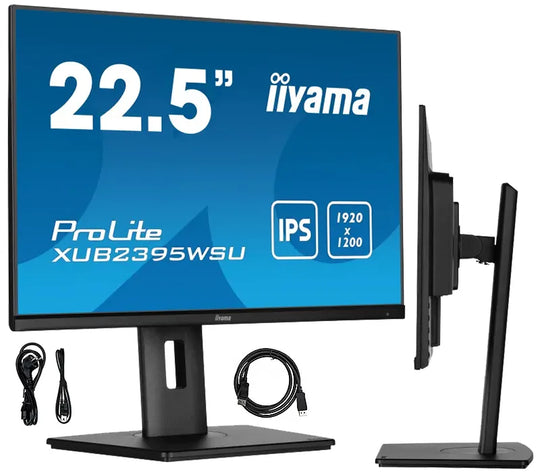 Monitor iiyama ProLite XUB2395WSU-B5 24" WUXGA IPS LED 16:10 /VGA HDMI DisplayPort/ hub USB HAS