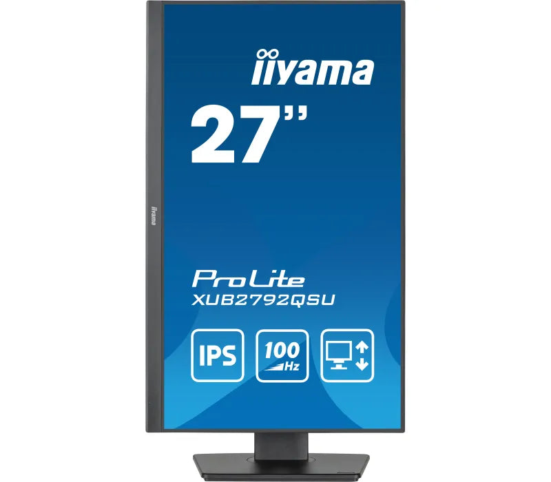 Monitor iiyama ProLite XUB2792QSU-B6 27'' WQHD 100Hz 0,4ms IPS LED /HDMI DP hub USB/ FlickerFree BlueLightReducer