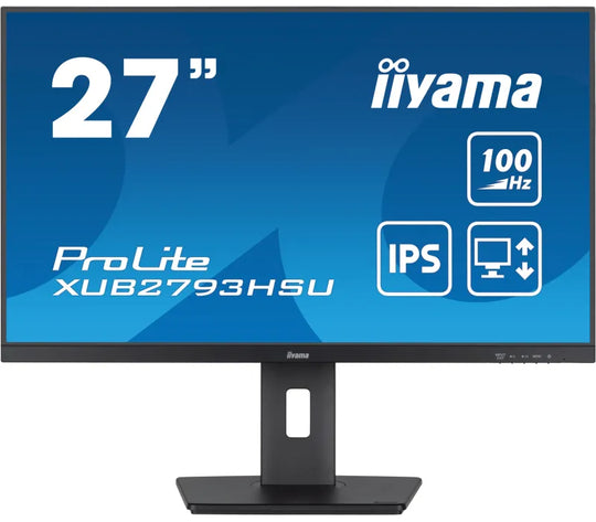 Monitor iiyama ProLite XUB2793HSU-B6 27" IPS LED 1ms 100Hz /HDMI, DisplayPort, hub USB/ Regulacja wysokości, FlickerFree