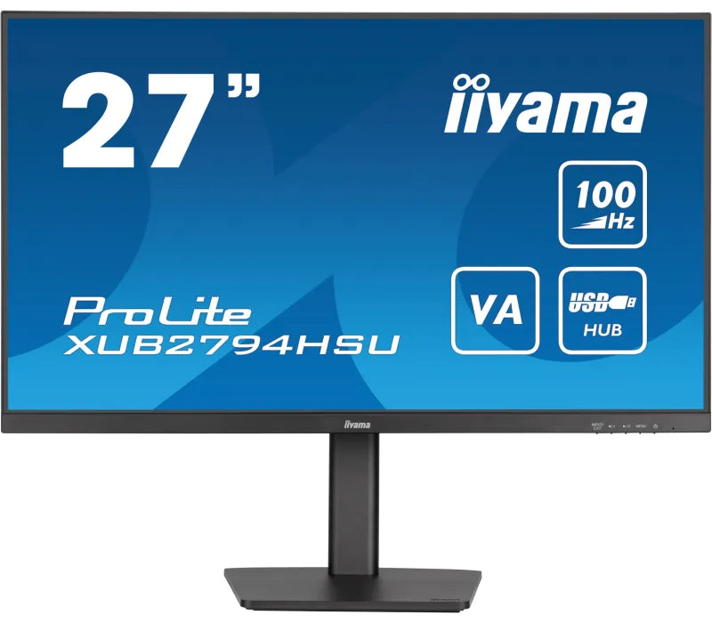 Monitor iiyama ProLite XUB2794HSU-B6 27" VA LED 100Hz 1ms /HDMI DisplayPort/ hub USB FlickerFree HAS